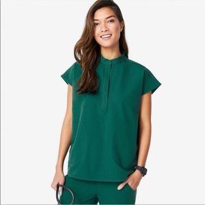 Figs Rafaela Oversized Scrub Top Ltd. Edition Hunter Green
